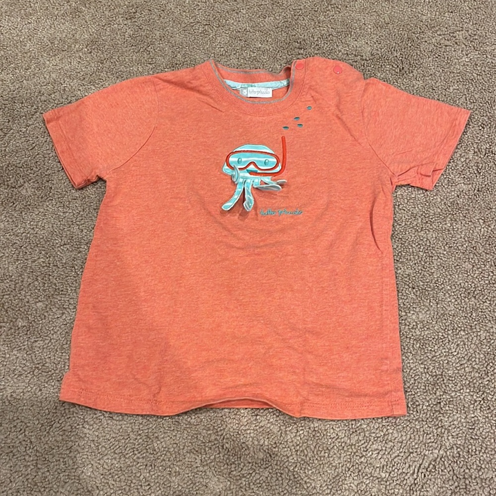 Tutto Piccolo Octopus Tee Shirt, size 5 - Picture 2 of 4